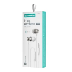 Гарнитура СolorWay 3.5 mm Wired Earphone UrbanBeat White