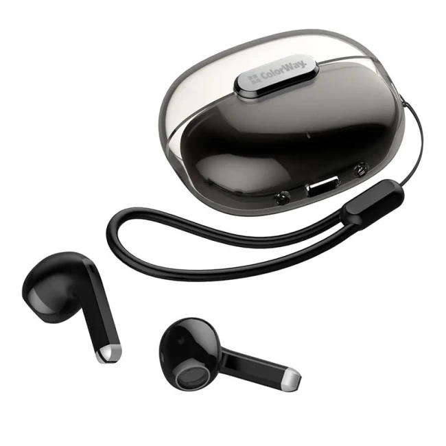 Bluetooth-гарнітура СolorWay Slim TWS-2 Earbuds Black (CW-TWS2BK)
