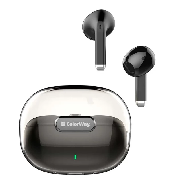 Bluetooth-гарнітура СolorWay Slim TWS-2 Earbuds Black (CW-TWS2BK)