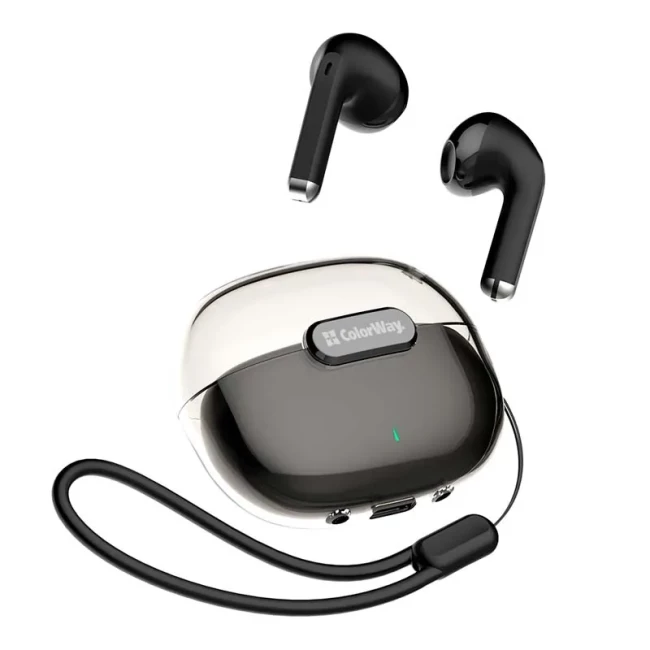 Bluetooth-гарнітура СolorWay Slim TWS-2 Earbuds Black (CW-TWS2BK)