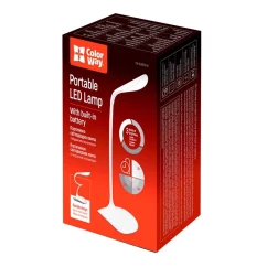 Настільна лампа LED ColorWay Portable & Flexible White