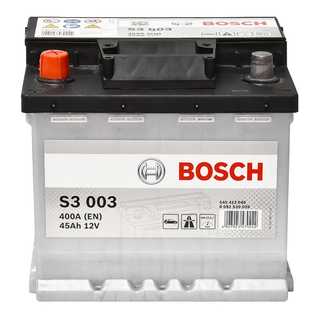 Автомобильный аккумулятор BOSCH S3 003 6CT-45Ah Аз (0092S30030)