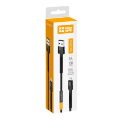 Кабель ColorWay USB - Lightning 1м Black