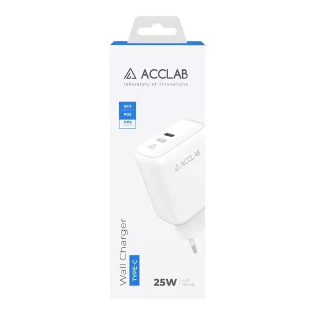 Зарядний пристрій AccLab AL-TC125 25W White (1283126538841)