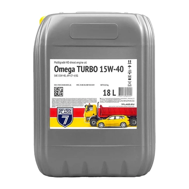 Моторное масло 7Flags Omega Turbo 15W-40 18 л (7350118360347)
