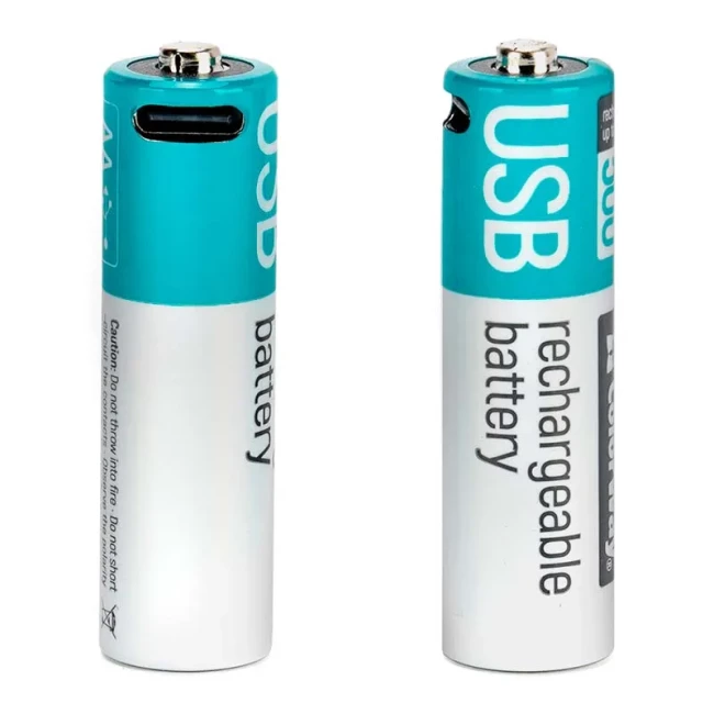 Аккумуляторная батарея USB-C ColorWay Li-Pol 2220 mAh 2шт (CW-UBAA-10)