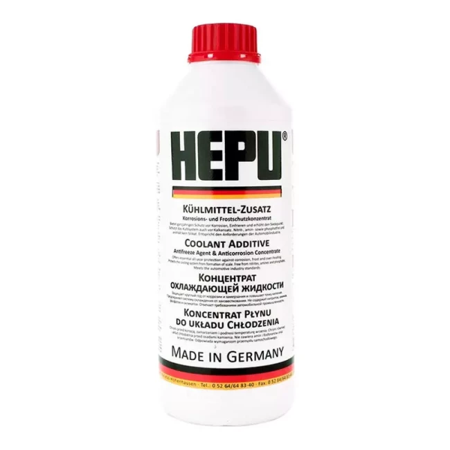 Антифриз Hepu G12 -38°C красный 1,5л (P999-G12)