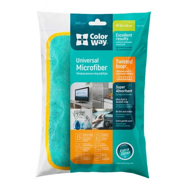 Мікрофібра ColorWay універсальна 40х40см 600gsm (CW-4460)