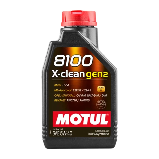 Моторное масло MOTUL 8100 X-Clean GEN2 5W-40 1л (109761/102050/102786/854111)