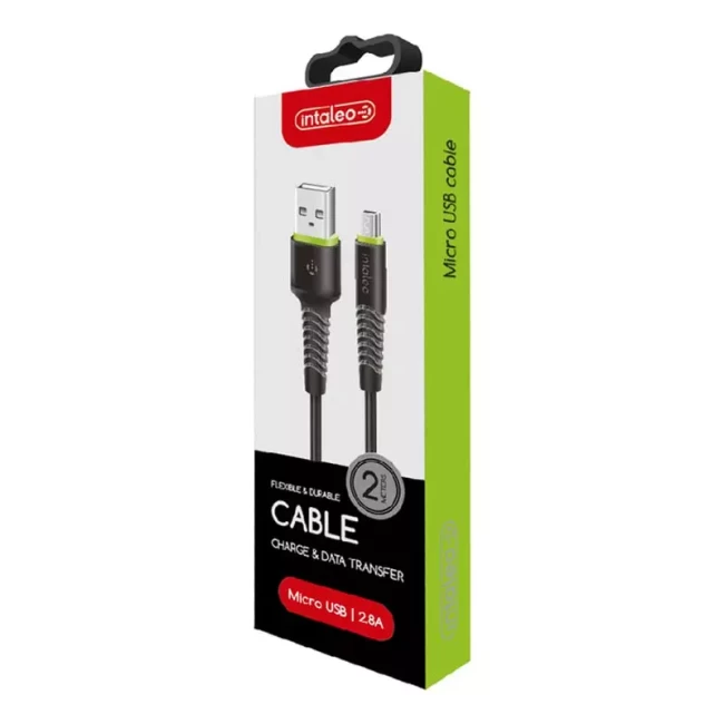 Кабель Intaleo CBFLEXM2 USB - micro USB 2 м Black (1283126521430)