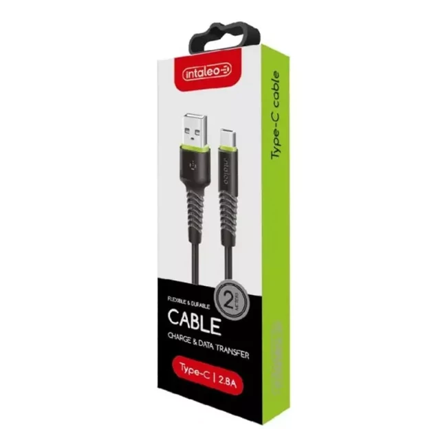 Кабель Intaleo CBFLEXT2 USB - USB Type-C 2 м Black (1283126521423)