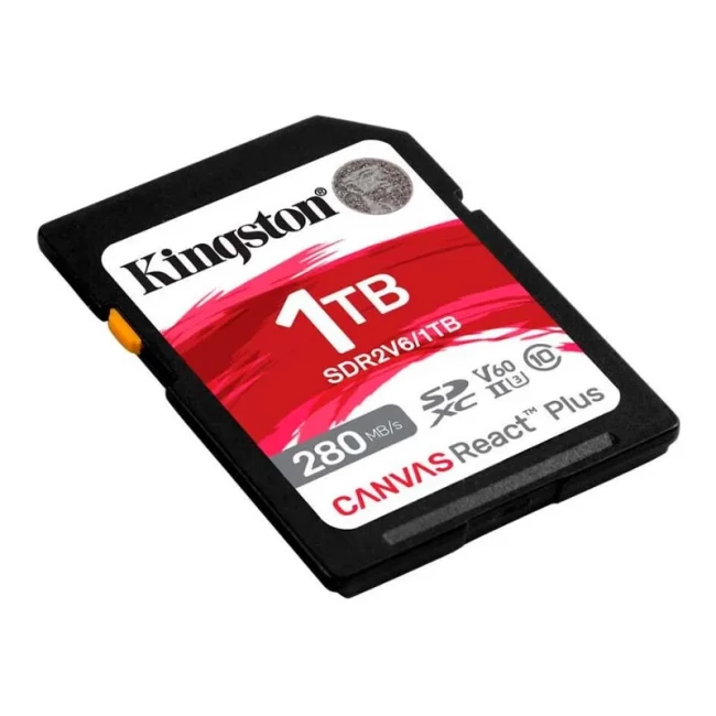 Карта памяти Kingston SD 1TB C10 UHS-II U3 R280/W150MB/s (SDR2V6/1TB)