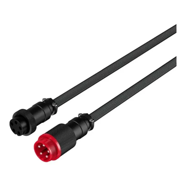 Кабель синхронизации HyperX USB-A - USB-C спиральный серо-черный (6J679AA)