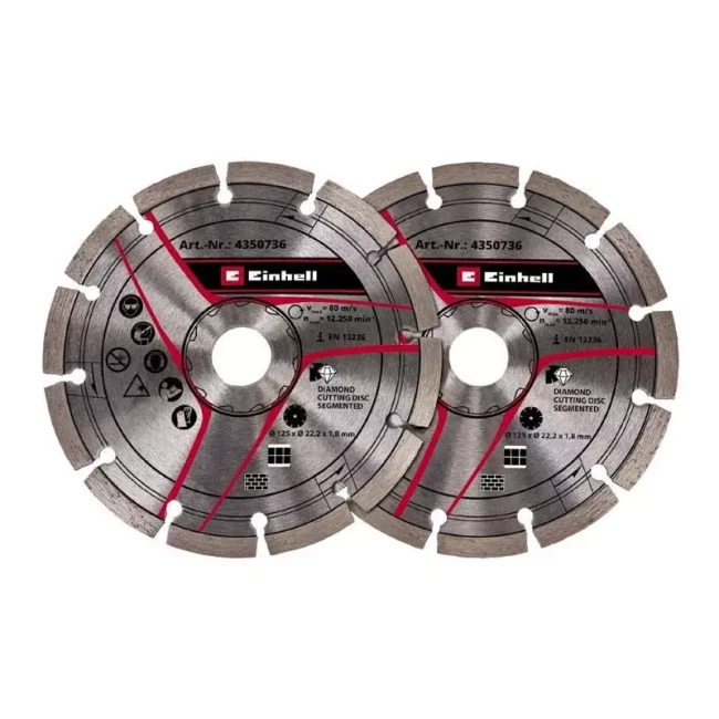 Диски для бороздоділа Einhell 125х22.2мм 2шт (4350736)