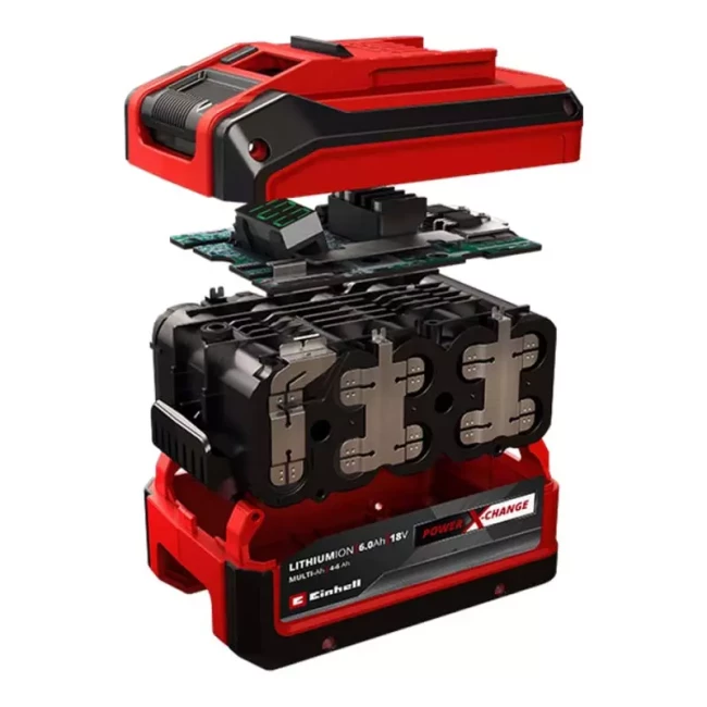 Набор аккумулятора и зарядного устройства Einhell Boostcharger PXC 1х18В 4-6А-ч 6A 1х18В1х4-6А-ч ЗП 6А 1.88кг (4512143)