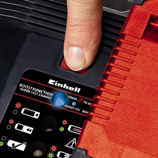 Набор аккумулятора и зарядного устройства Einhell Boostcharger PXC 1х18В 4-6А-ч 6A 1х18В1х4-6А-ч ЗП 6А 1.88кг (4512143)
