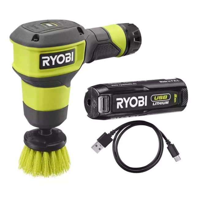 Щетка Ryobi RSCR4-120G аккумуляторная 4В USB (5133006183)