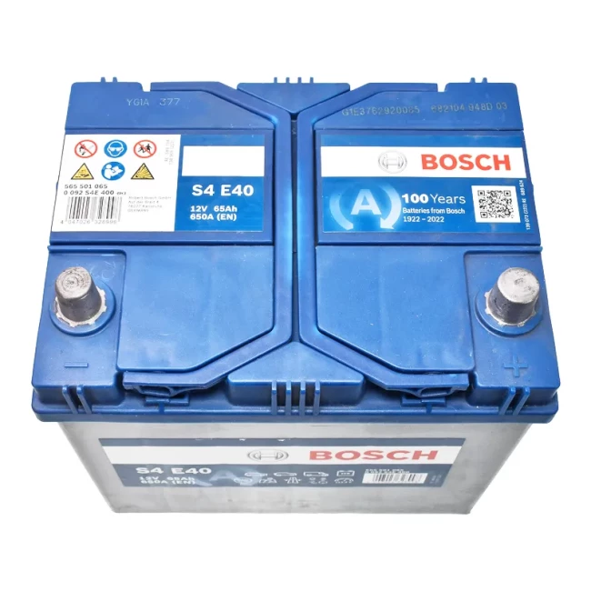 Автомобильный аккумулятор BOSCH S4 E40 6СТ-65Ah Asia АзЕ (0092S4E400)