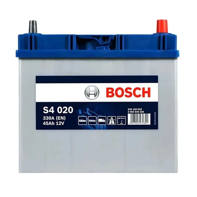 Автомобильный аккумулятор BOSCH S4 020 6CT-45Ah Asia АзЕ (0092S40200)
