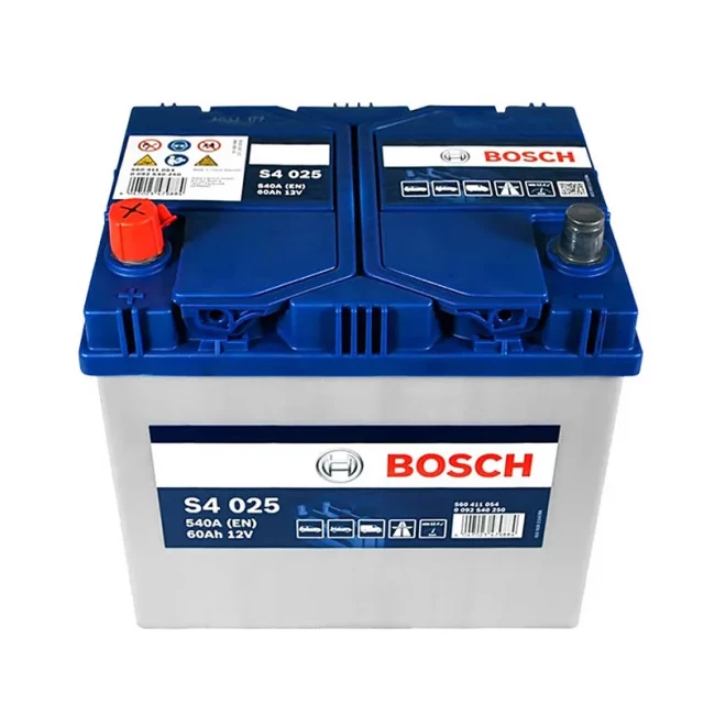 Автомобильный аккумулятор BOSCH S4 025 6CT-60Ah Asia Аз (0092S40250)