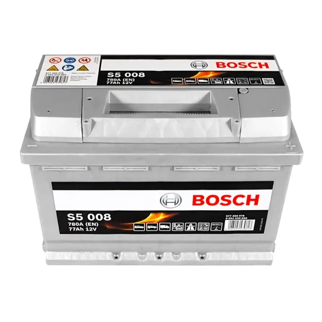 Автомобильный аккумулятор BOSCH S5 008 6CT-77Ah АзЕ (0092S50080)