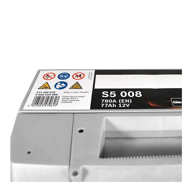 Автомобильный аккумулятор BOSCH S5 008 6CT-77Ah АзЕ (0092S50080)
