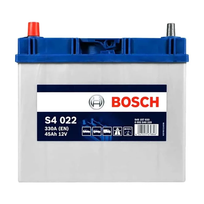 Автомобильный аккумулятор BOSCH S4 022 6CT-45Ah Asia Аз (0092S40220)