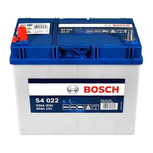 Автомобильный аккумулятор BOSCH S4 022 6CT-45Ah Asia Аз (0092S40220)