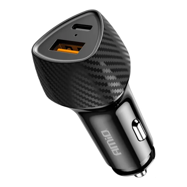 Автомобильное зарядное устройство AMiO USB-A + USB-C 38W (04283/042830)