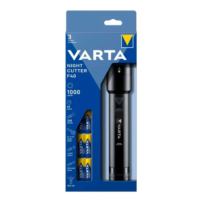 Фонарь Varta Night Cutter F40 IPX4 (18902101121)