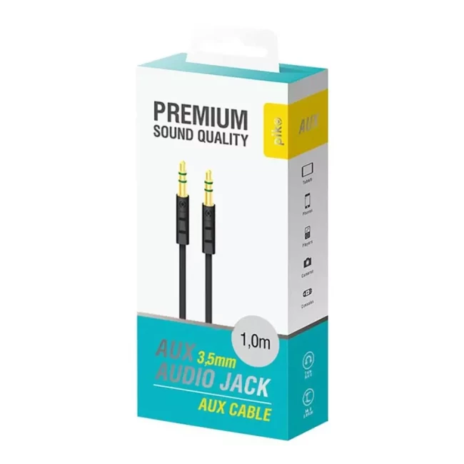 Аудио кабель Piko CB-AB11 3.5 мм 1 м Black (1283126489150)