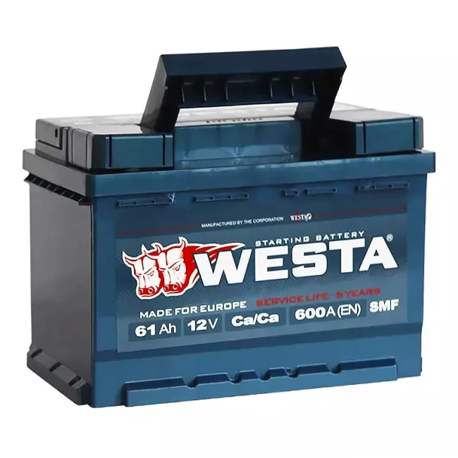 Автомобильный аккумулятор WESTA 6CT-61Аh Аз (WPR611)