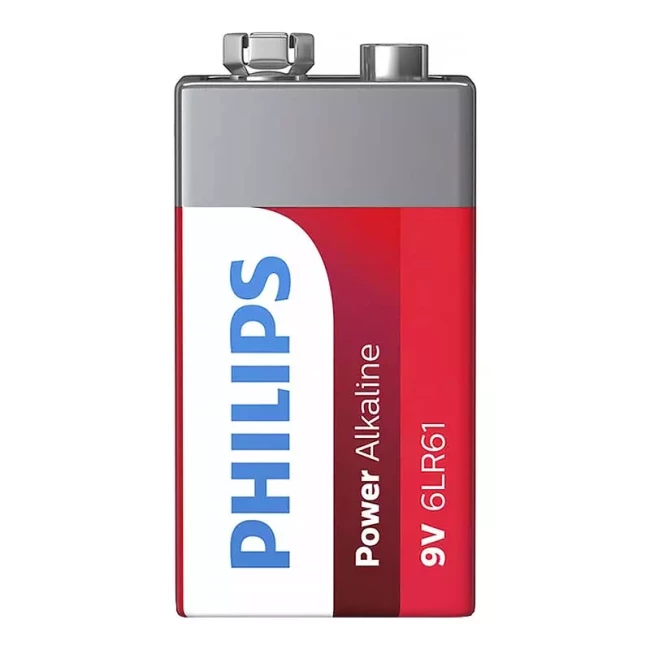 Батарейка Philips Power Alkaline 6LR61 BLI 1 (6LR61P1B/10)