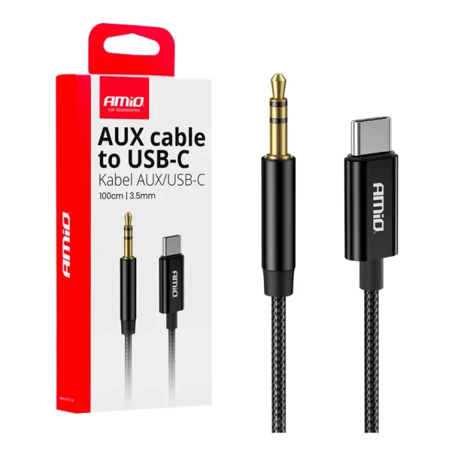 Кабель AMiO USB-C - AUX MINI JACK 3,5мм (04294/042946)