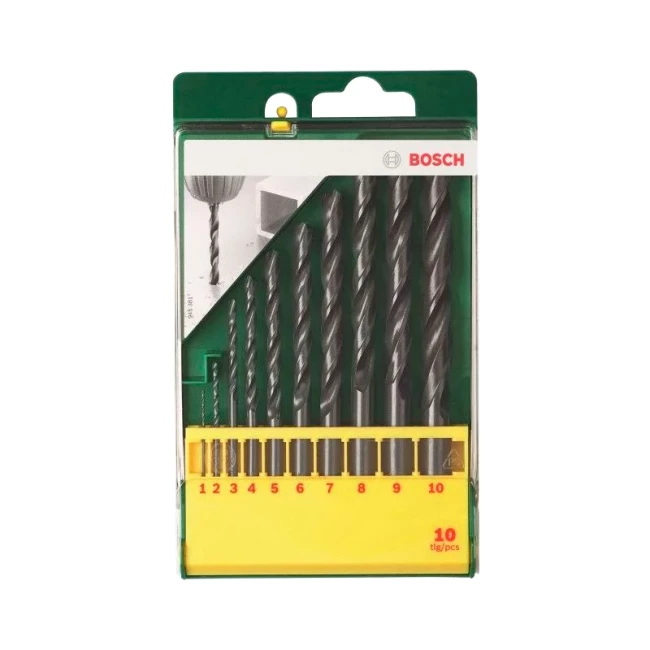 Набор сверл по металлу Bosch Promoline HSS-R 10 шт (2.607.019.442)