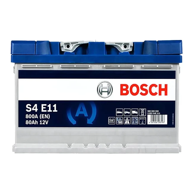 Автомобильный аккумулятор BOSCH S4 E11 6CT-80Ah АзЕ (0092S4E111)
