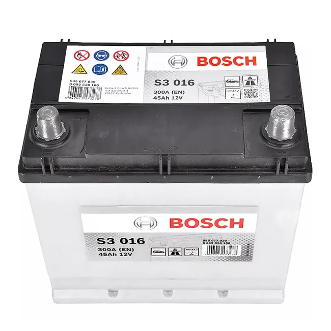 Автомобильный аккумулятор BOSCH S3 016 6CT-45Ah Asia АзЕ (0092S30160)