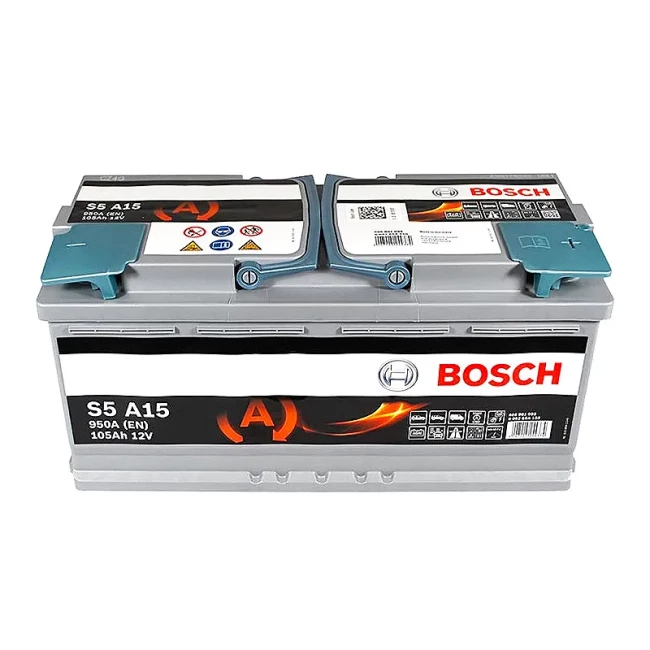 Автомобильный аккумулятор BOSCH S5 A15 6CT-105Ah АзЕ (0092S5A150)