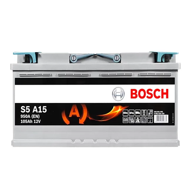 Автомобильный аккумулятор BOSCH S5 A15 6CT-105Ah АзЕ (0092S5A150)