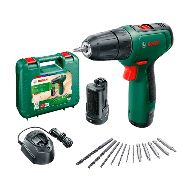 Шуруповерт-дрель Bosch EasyDrill 1200 12 В 2х1.5 Ач 30 Нм (0.603.9D3.007)
