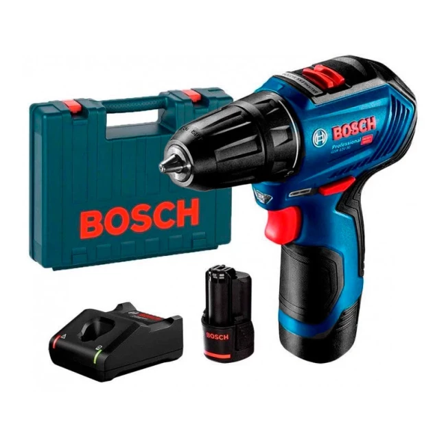 Шуруповерт-дрель Bosch GSR 12V-30 2x2.0 Ач GAL 12V-40 (0.601.9G9.000)