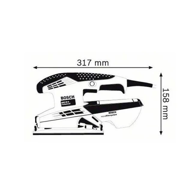 Вибрационная шлифмашина Bosch GSS 23 A 190 Вт 24000 кол/б (0.601.070.400)