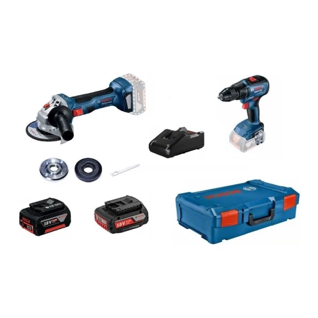 Набор инструментов Bosch GSR 18В-50 + GWS 180-LI XL-BOXX (0.615.990.M47)