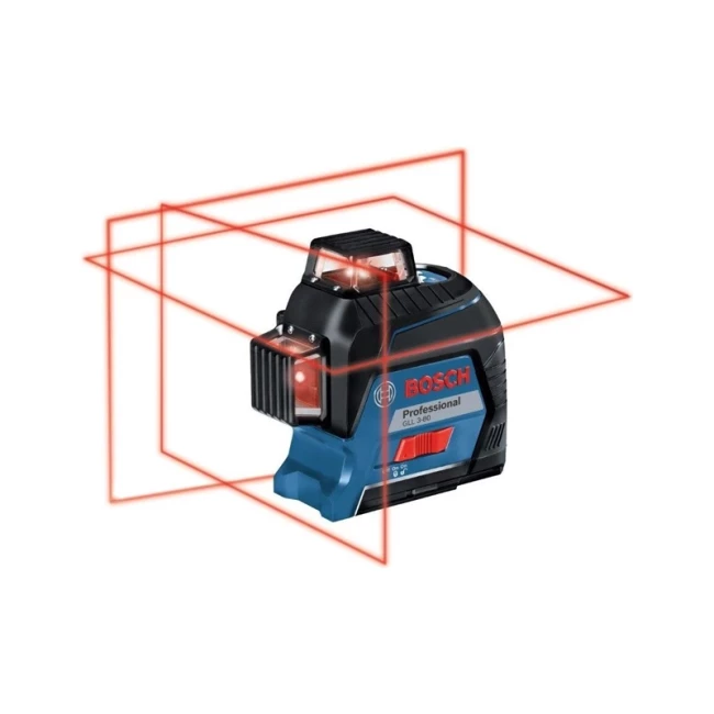 Нивелир Bosch GLL 3-80 ± 0.3 мм/м до 30 м с приемником 120 м 0.82 кг (0.601.063.S00)