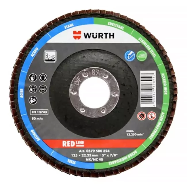 Круг лепестковый DOMED-BR22 23-G60-D125 RED LINE (0579580326) Круг лепестковый DOMED-BR22 23-G60-D125 RED LINE (0579580326)