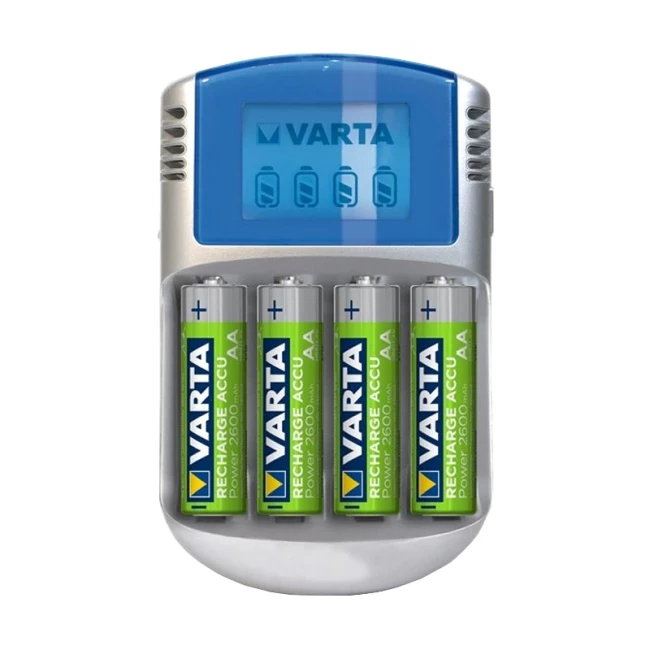 Зарядний пристрій Varta LCD Charger + 4xAA 2500mAh (57070201451) Зарядний пристрій Varta LCD Charger + 4xAA 2500mAh (57070201451)