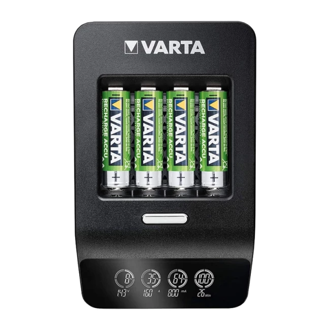 Зарядний пристрій Varta LCD Ultra Fast Plus Charger + 4xAA 2100mAh (57685101441)