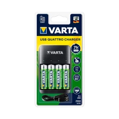 Зарядное устройство Varta Value USB Quattro Charger + 4 AA 2100mAh (57652101451)