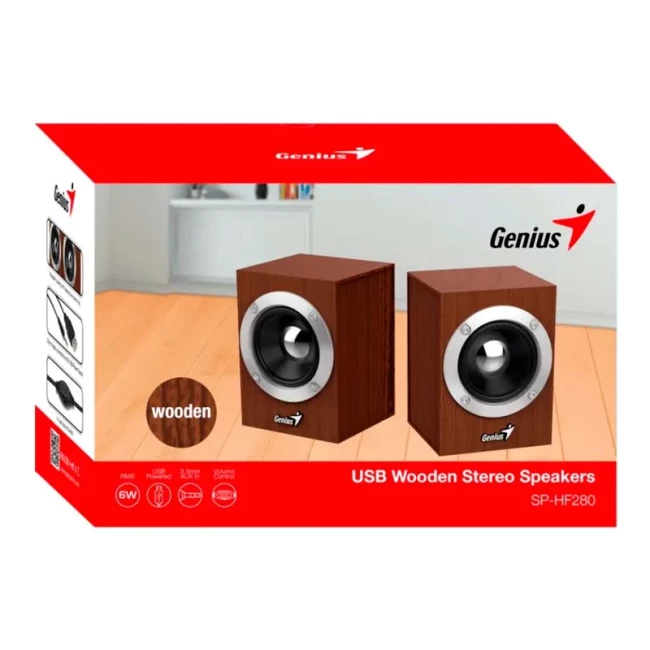 Акустична система Genius SP-HF280 2.0 USB-А mini-jack (31730028400)