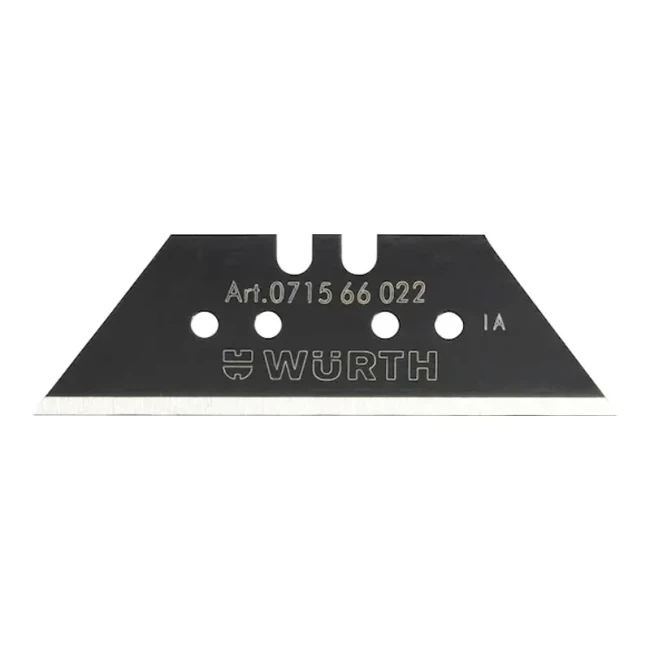 Лезвие для ножа WURTH 61x19x0.6мм 10шт (071566022) Лезвие для ножа WURTH 61x19x0.6мм 10шт (071566022)